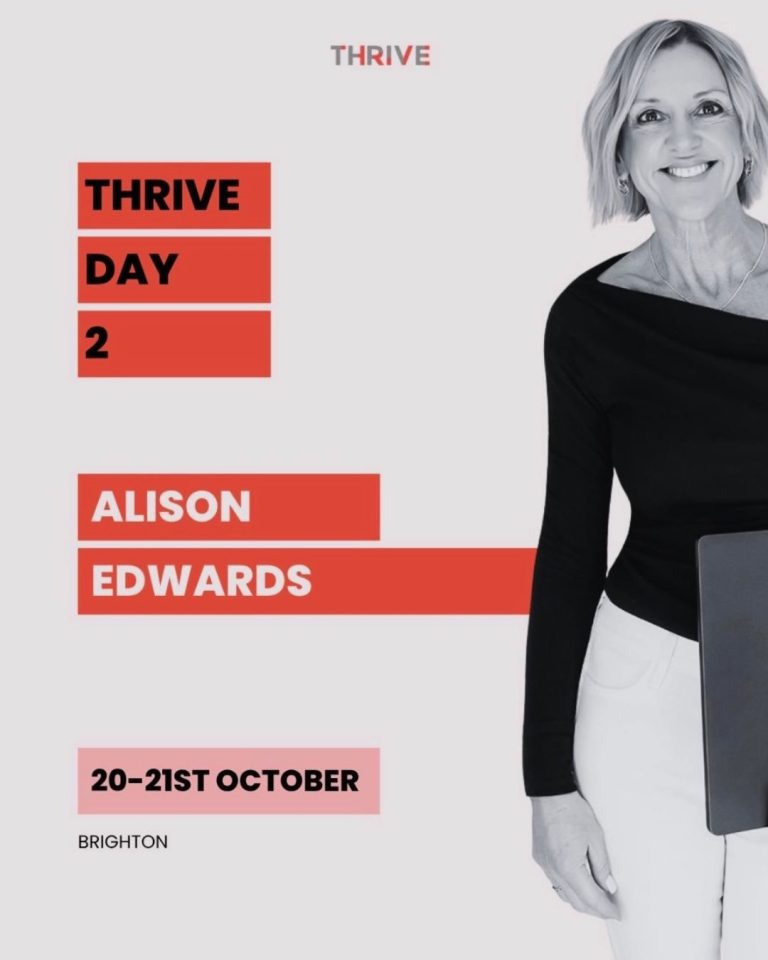 seo speaker Alison Edwards at Thrive conference Brighton